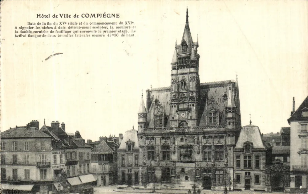 Hôtel de Ville w COMPIÈGNE — wydawca nieznany, numer serii nie widoczny - Awers