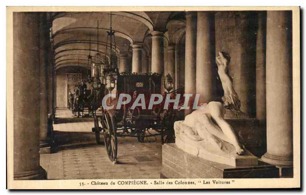 Schloss COMPIÈGNE - Salle des Colonnes, "Les Voitures" - Vorderseite