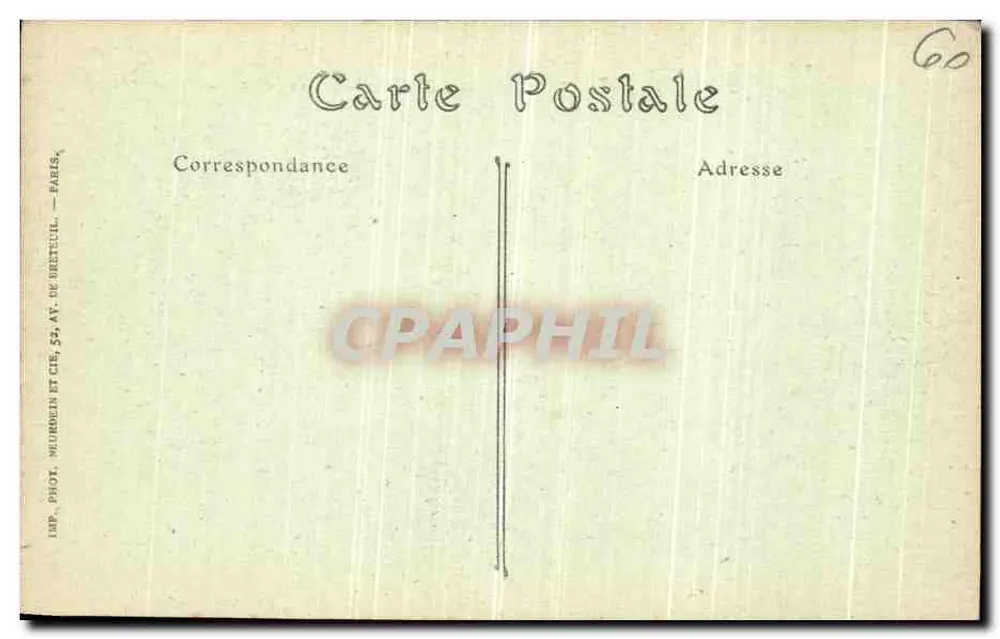 Ambiente de Compiègne — Pavilhão do Monte Saint-Pierre — Editor: Wehmen & Cie, Paris - Verso