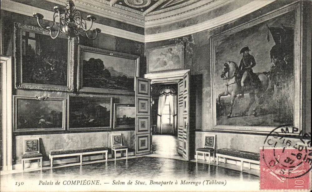 Schloss COMPIÈGNE — Stuc-Salon, Bonaparte bei Marengo (Gemälde) - Vorderseite