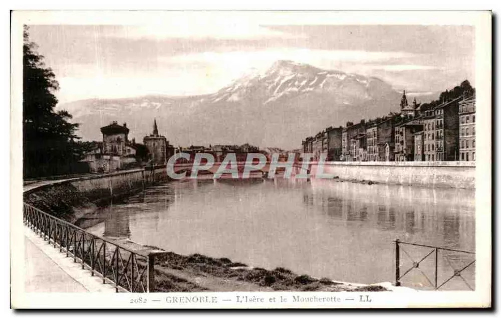 Grenoble — A Isère e o Moucheotte — LL, n° 2082 - Frente