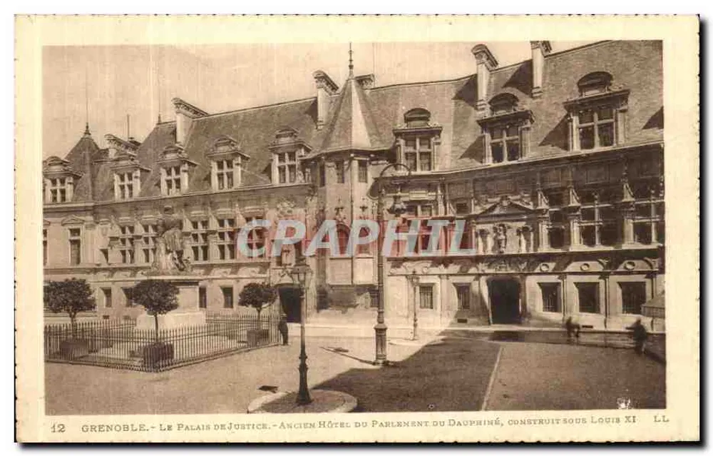 Grenoble - Das Justizpalast - Ehemaliges Hotel des Parlaments des Dauphiné, errichtet unter Ludwig XI - Vorderseite