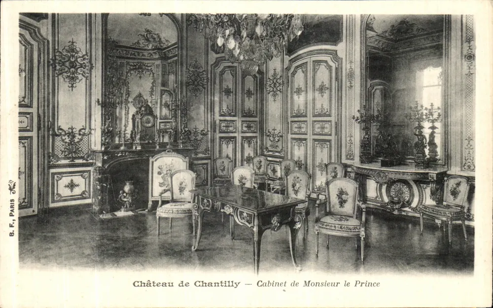 Schloss Chantilly — Cabinet des Herrn Prinzen — B. F., Paris - Vorderseite