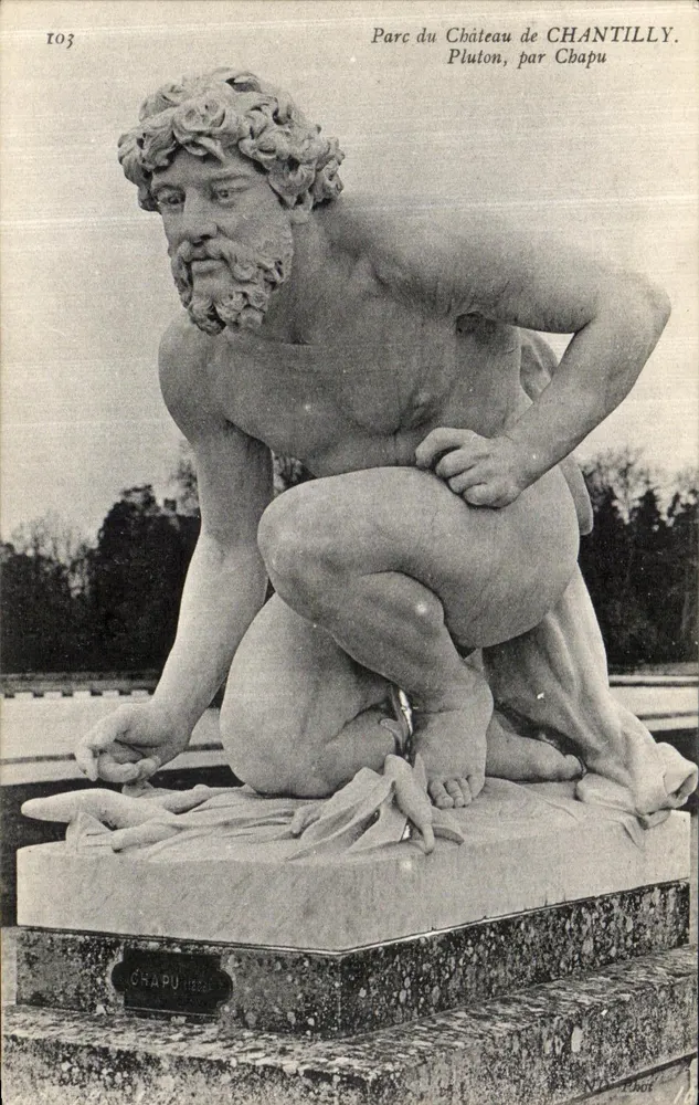 Estatua de Plutão — Parque do Castelo de Chantilly — por Chapu - Frente