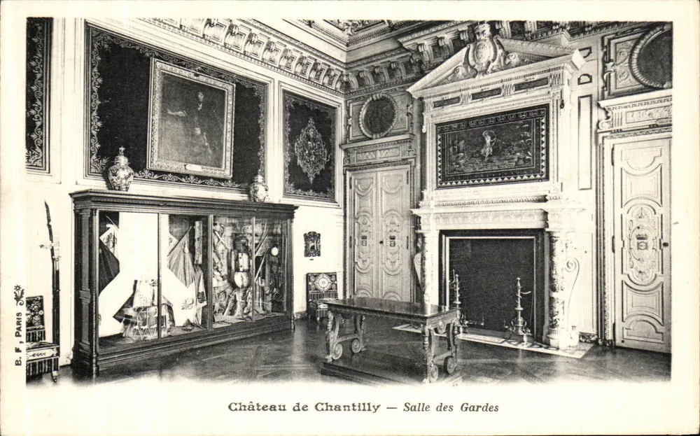 Schloss Chantilly — Saal der Wachen — B.F. Paris - Vorderseite