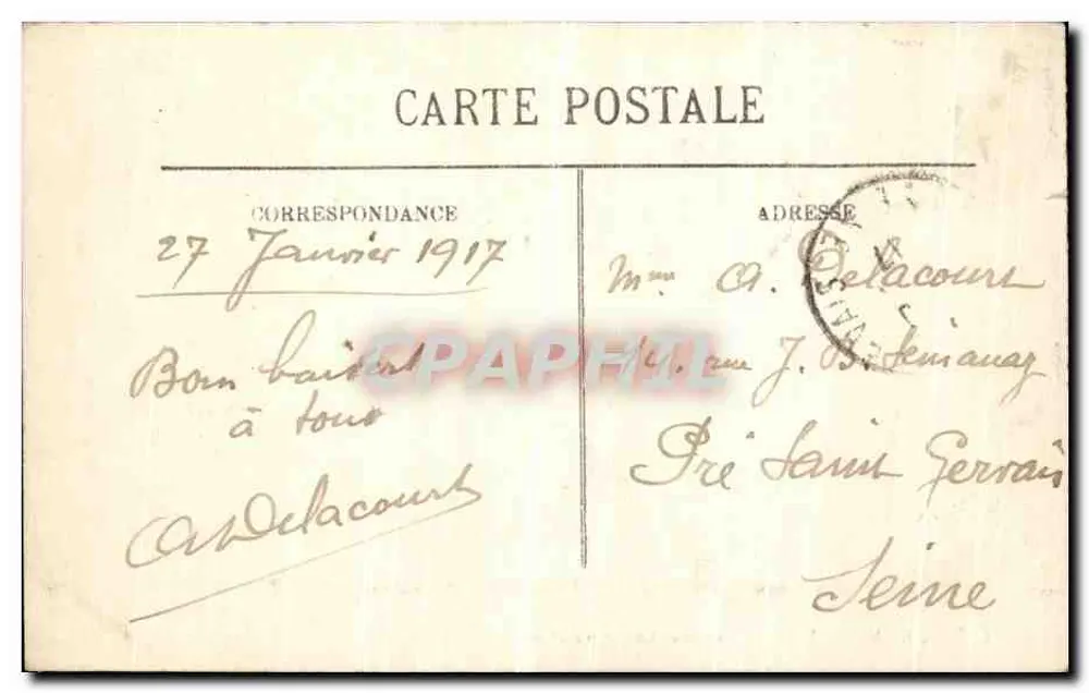 Chantilly — O Castelo (Lado Noroeste) — LL. - Verso