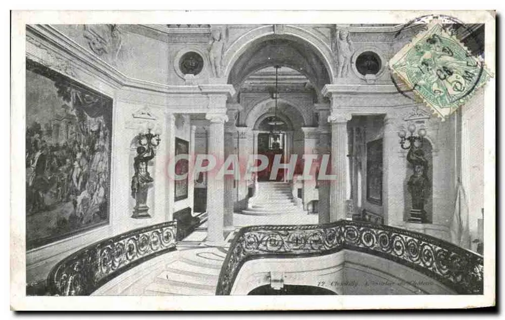 Chambéry, O corredor do castelo — Bilhete postal antigo n°19 — editor não visível - Frente
