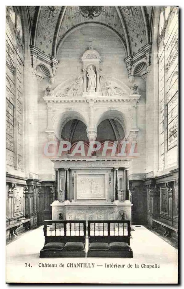 Castelo de CHANTILLY — Interior da Capela - Frente