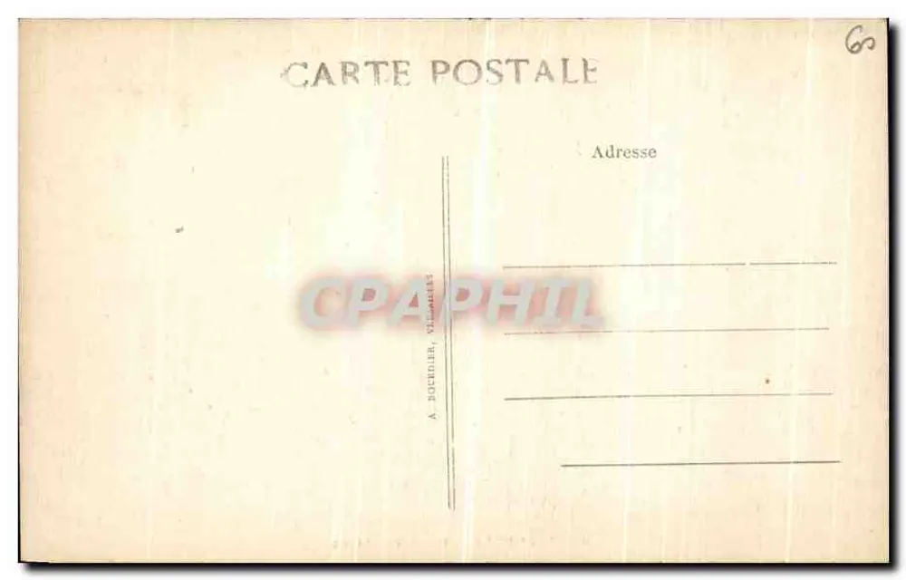 Chantilly — Rua dos Leões — editor A. Roculer, Villaines - Verso