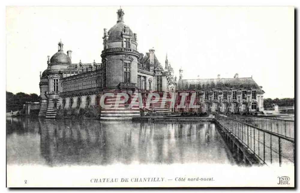 Castelo de Chantilly — Lado noroeste — JND Hot. - Frente
