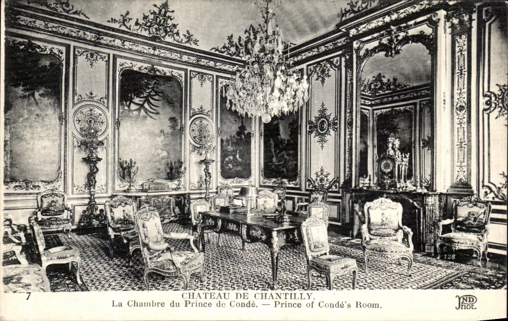 Schloss Chantilly — Zimmer des Prinzen von Condé — JND Phot. - Vorderseite