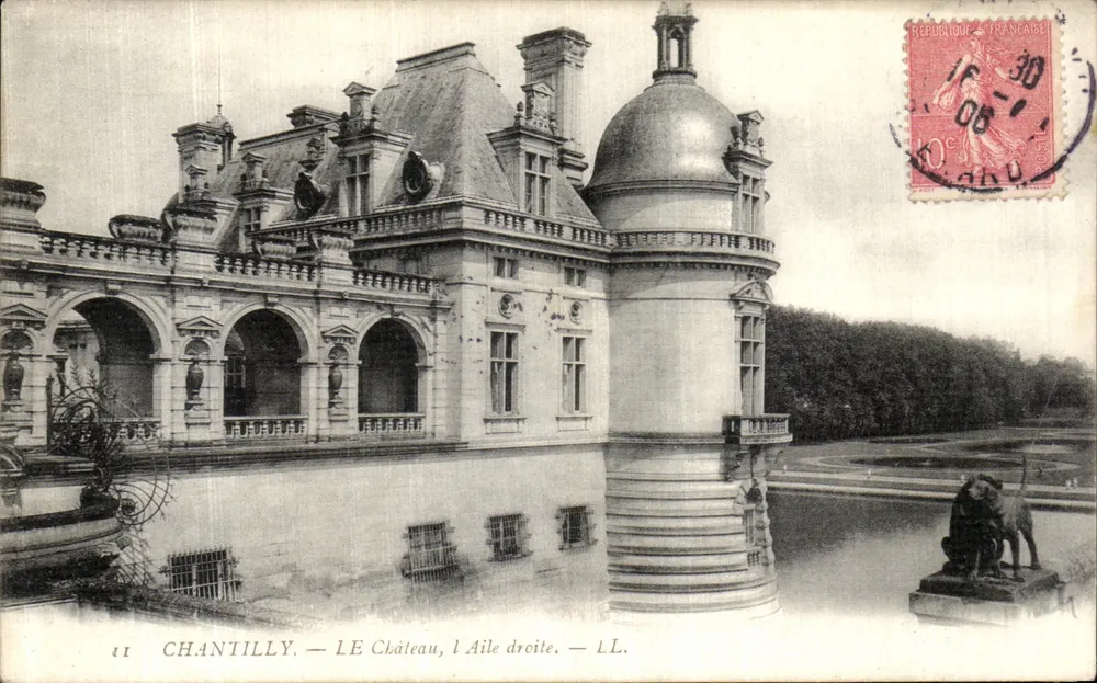 Chantilly — O Castelo, a Ala Direita — LL. - Frente