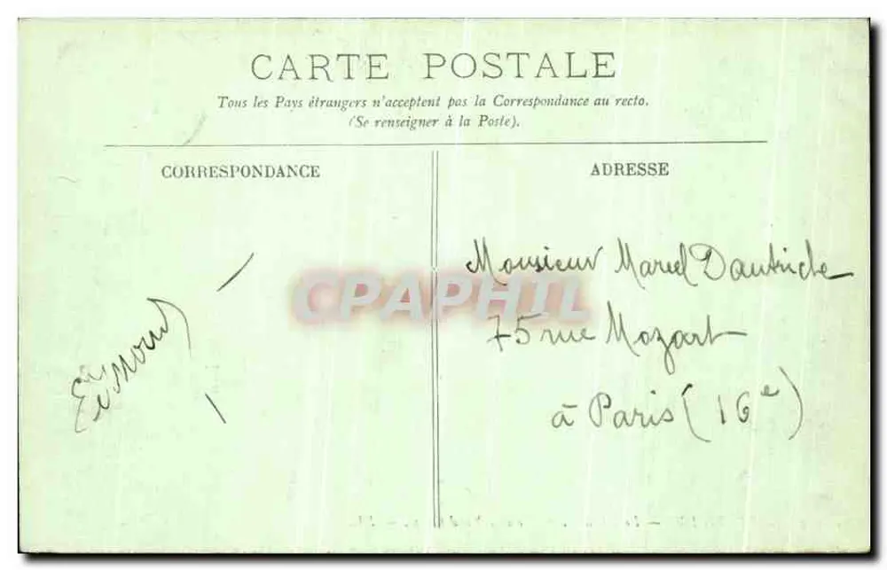 Chantilly — El Castillo — El lado Noroeste — LL. - Reverso