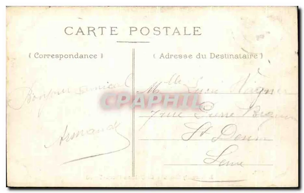 Chantilly (Oise) — O Castelo (Noroeste) — Édit. P. A. S. - Verso