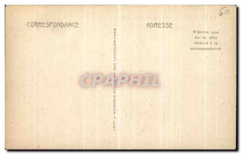 Chantilly — O Castelo. A Ilha do Amor — L.L. — n°138 - Verso