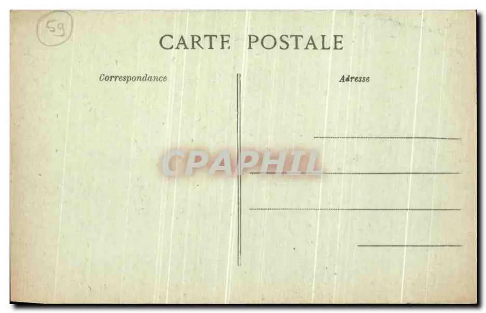 Denain — Schloss des Grafen Prévoz — Zerstört während des Ersten Weltkriegs 1914-18 - Rückseite