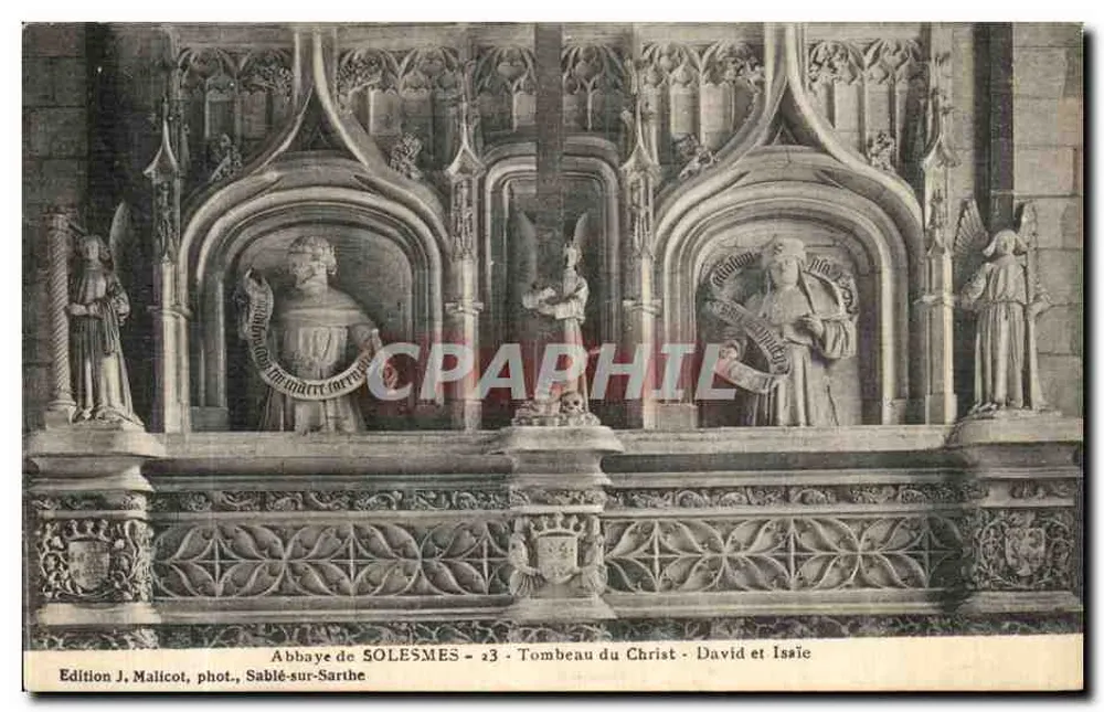 Abtei SOLESMES - Grab des Christus - David und Issie - Vorderseite