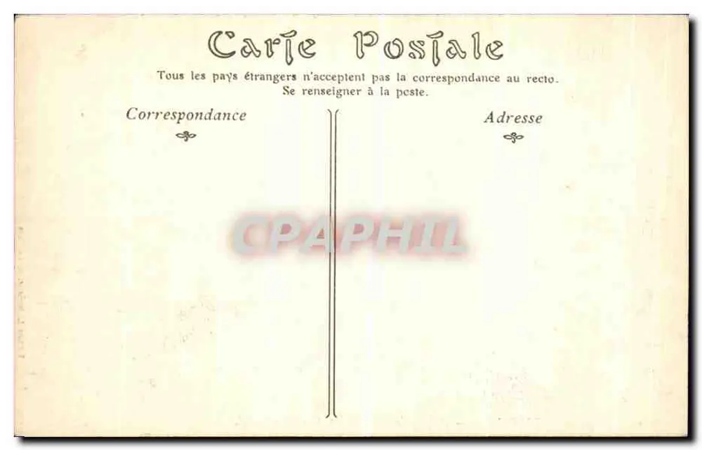 SOLESMES — Abadia dos Beneditinos, Corredor Abbatial — Edição L. Joniaux, Le Mans - Verso