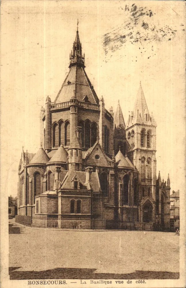 BONSECOURS — La Basilique vue de côté. Édition L'Édition, Bruxelles. - Frente