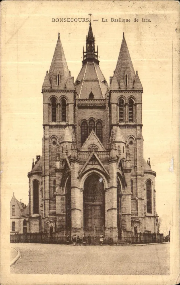 Bonsecours — A Basílica de frente. — A Edição Belga, 889, ch. de Bruxelas. - Frente