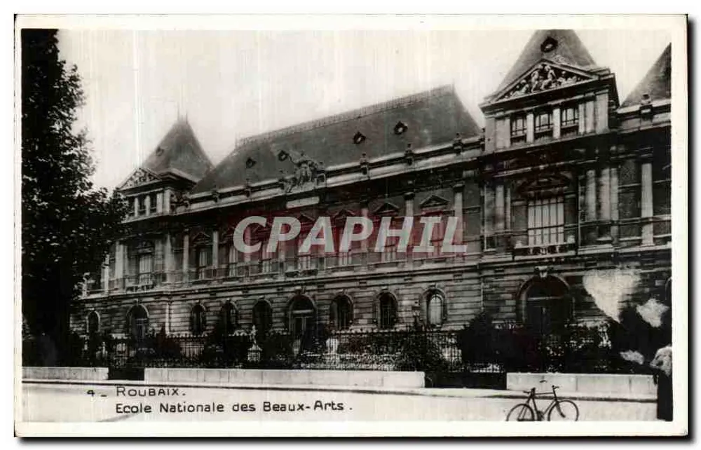 Roubaix — École Nationale des Beaux-Arts — édition Vve Lucien Poll, Lille - Frente
