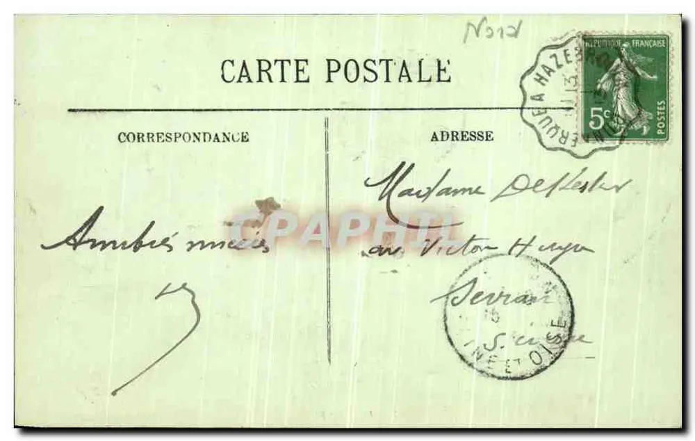 Havre — Ein Frachtkreuzer der Chargeurs Réunis — LL. - Rückseite