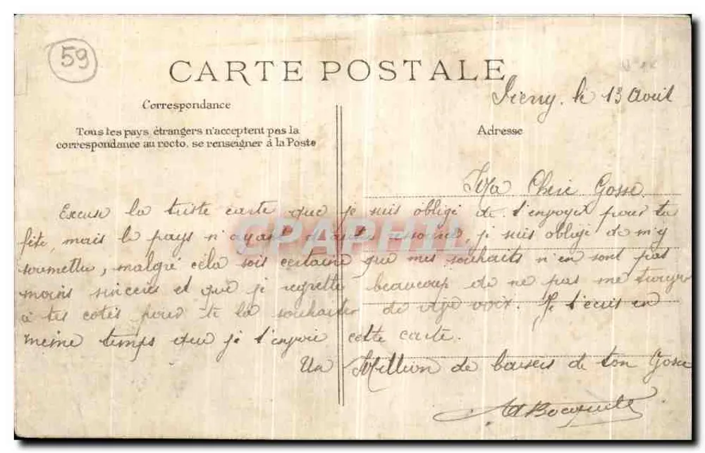 Malo-les-Bains — La plage à Marie-basse — LL. n° 44 - Verso