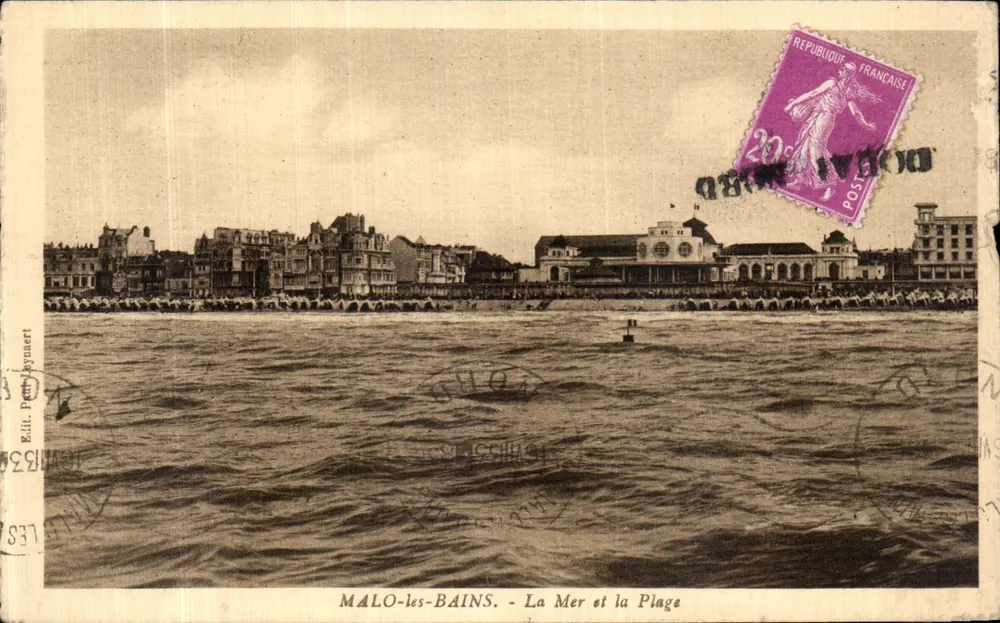 MALO-les-BAINS - Das Meer und der Strand — Edit. P. Reynaert - Vorderseite
