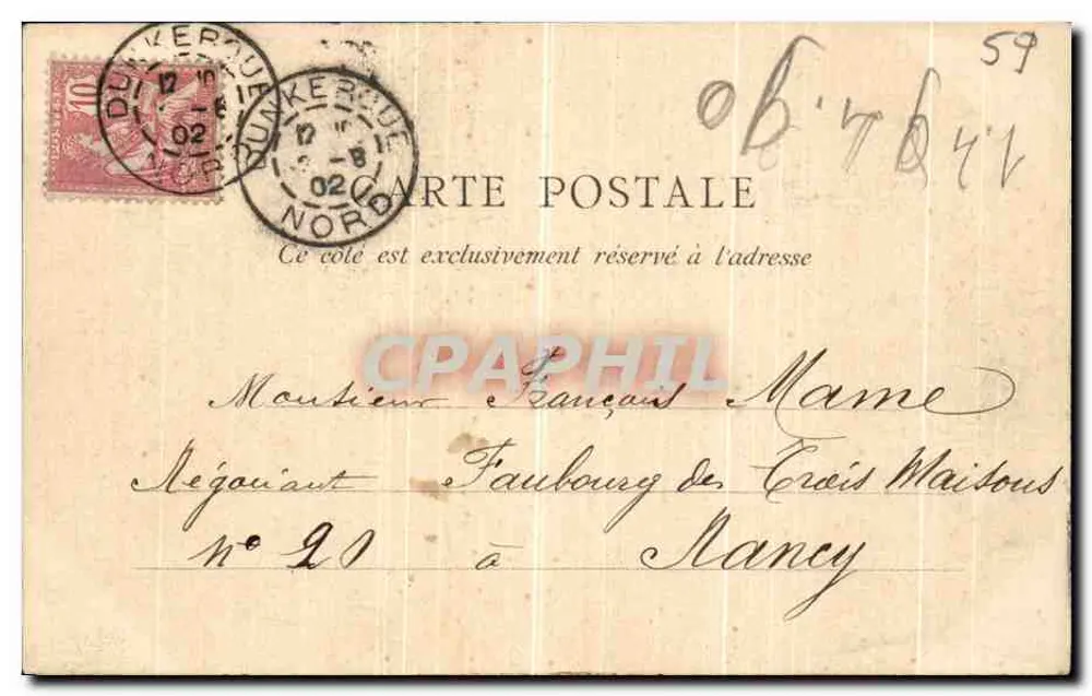 Malo-les-Bains — As Cabras — Foto Béla, Dunkerque - Verso
