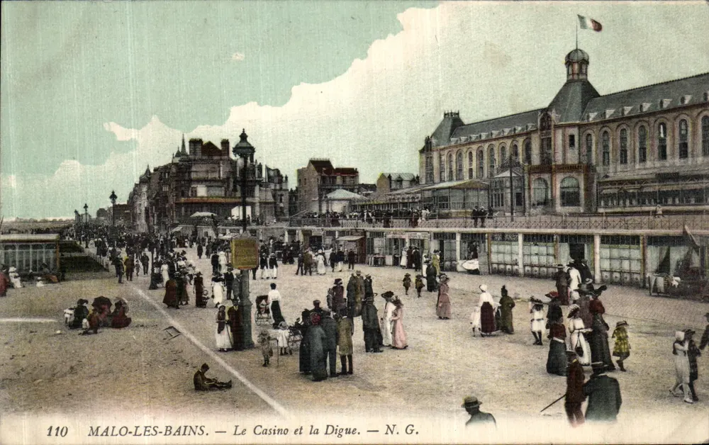 Malo-les-Bains — Das Casino und der Schutzdamm — N. G. — n° 110 - Vorderseite