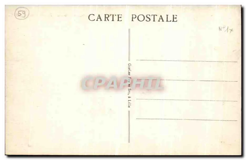 Lille - A Velha Bolsa - Vista geral - E. C. - Verso