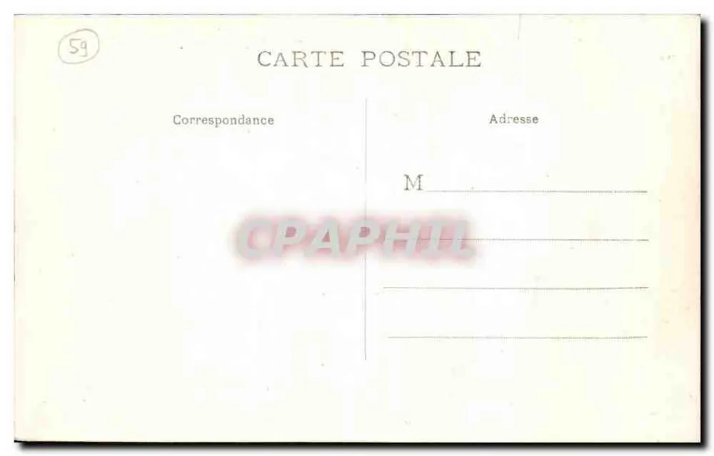 Lille - Place de la République und Rue Inkermann — E. C., n°116 - Rückseite