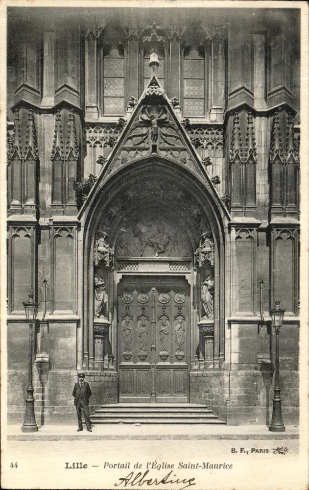 Lille — Portal der Kirche Saint-Maurice — B. F., Paris, n° 44 - Vorderseite