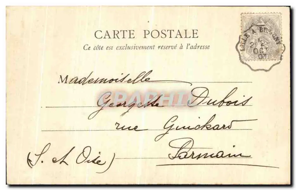 Lille — Portal der Kirche Saint-Maurice — B. F., Paris, n° 44 - Rückseite