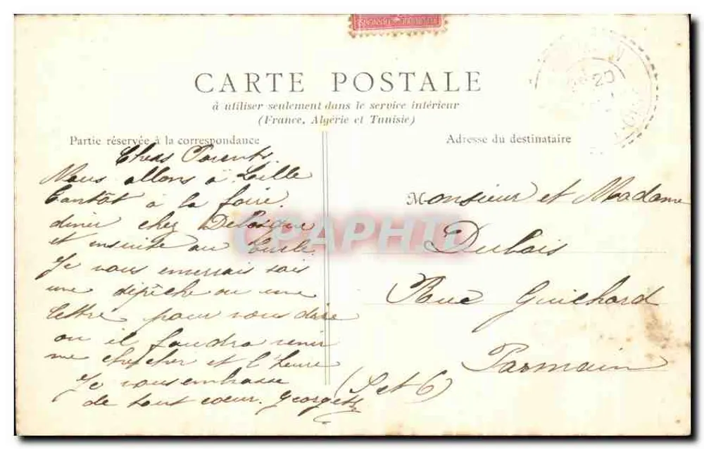 Lille — A Rue Nacional — B. F., Paris, n°60 - Verso