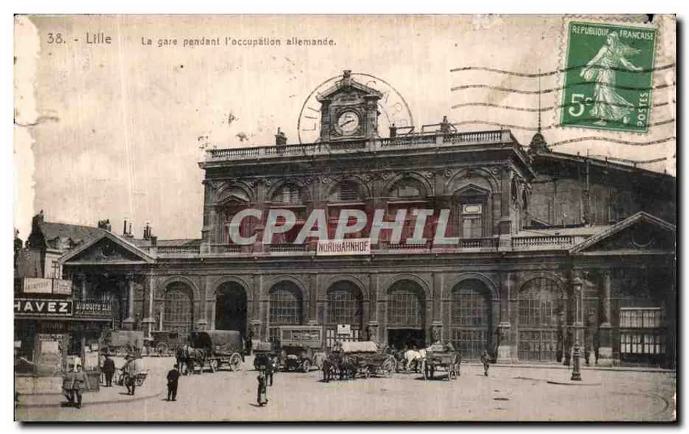 Lille - Die Station während der deutschen Besetzung — Verlag HAVÉZ, n°38 - Vorderseite