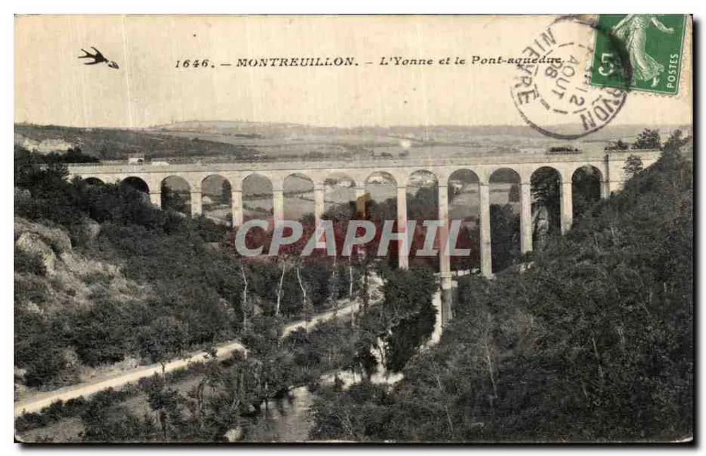 Montreuil-l'Onne und die Aquäduktbrücke — 1646 — Montreuil-l'Onne — Verlag nicht sichtbar - Vorderseite