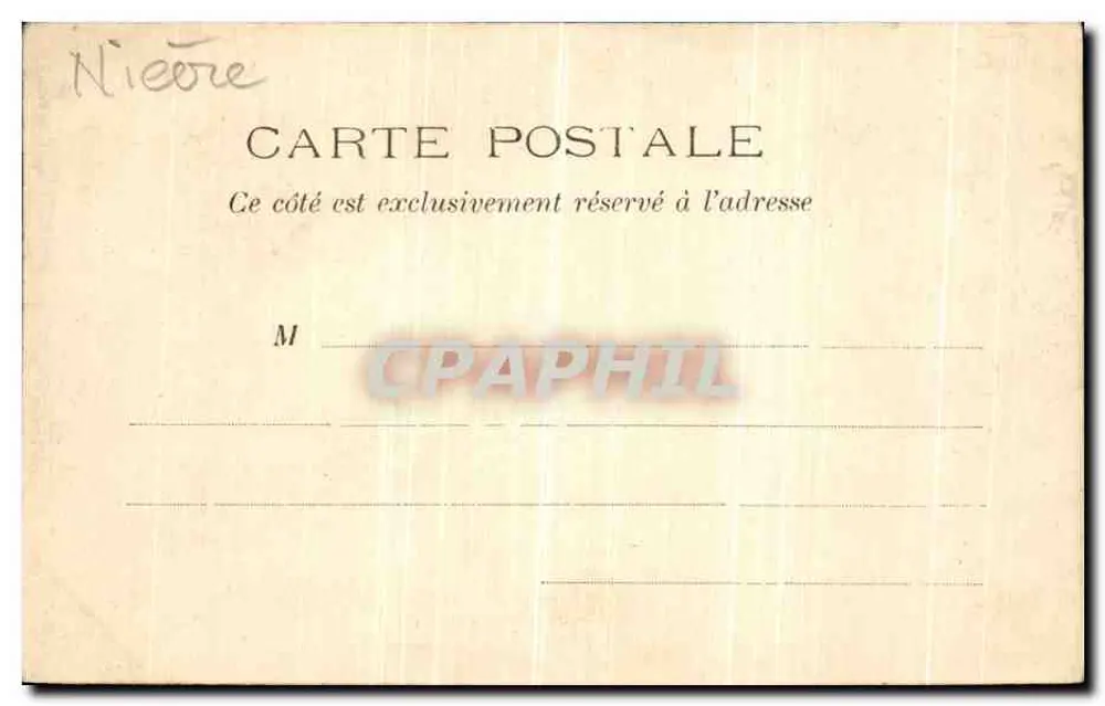 Fourchambault — Ansicht des Portals der Kirche Saint-Louis — Imp. L. Arveau, Prémercy - Rückseite
