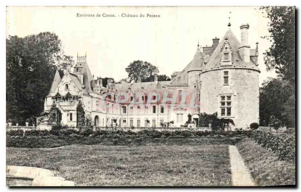 Castelo do Pezeau — Arredores de Cosne — Editor não identificado, número de série não visível - Frente