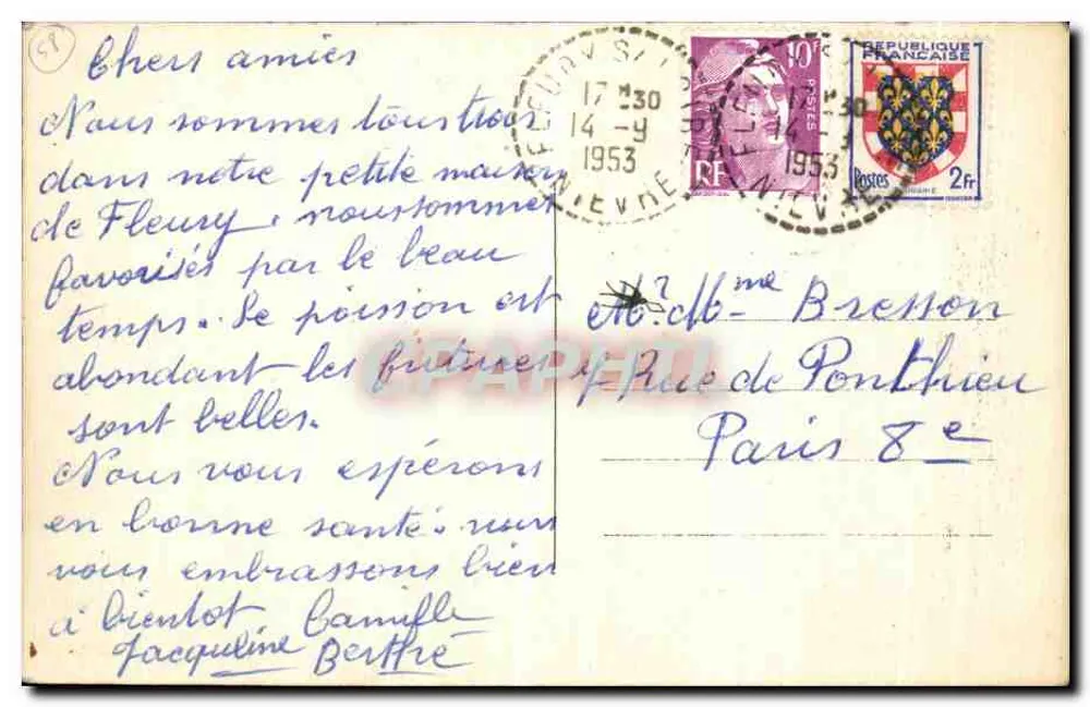 Leggende di San Saulge — I Conigli — Edizione Pautrat - Verso