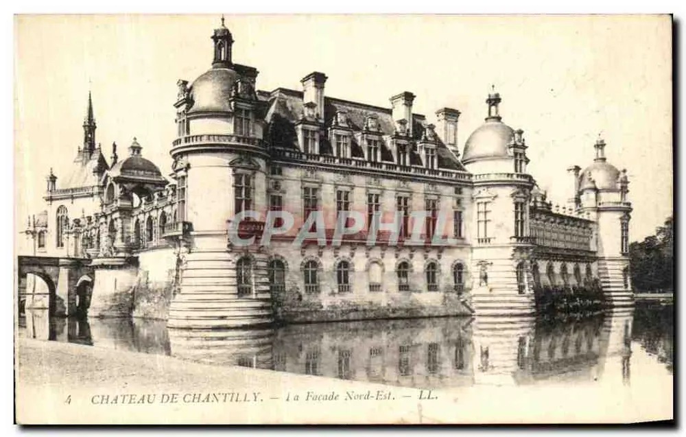 Castelo de Chantilly — Fachaleta Nordeste — LL. - Frente