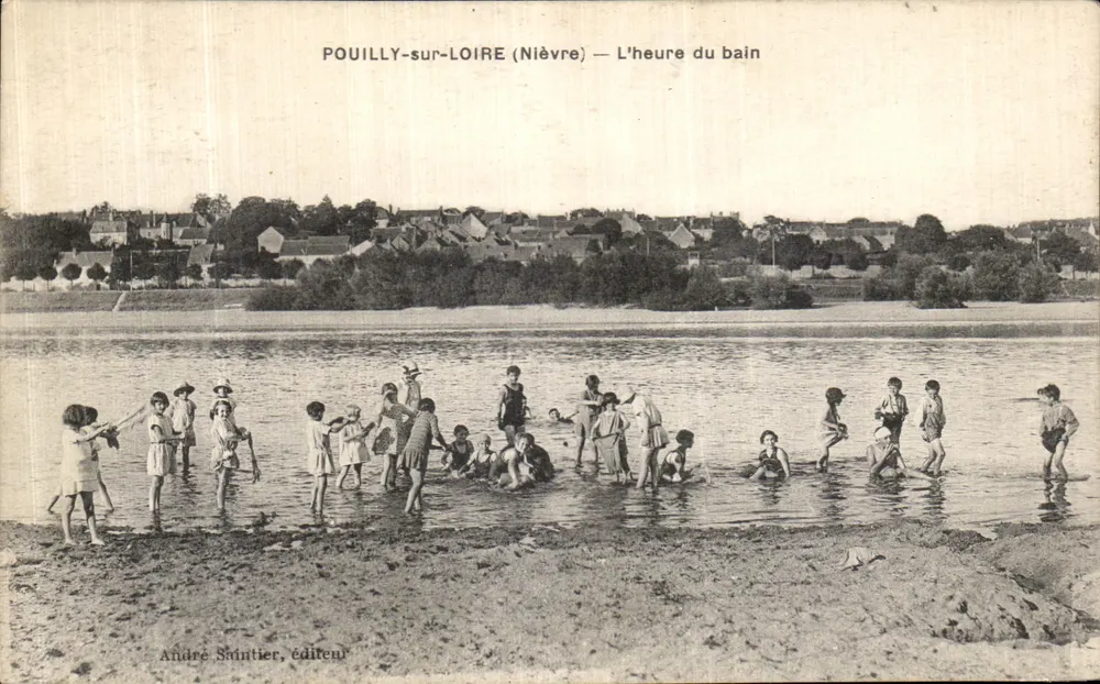 POUILLY-sur-LOIRE (Nièvre) — Badzeit — André Saintier, Verlag - Vorderseite