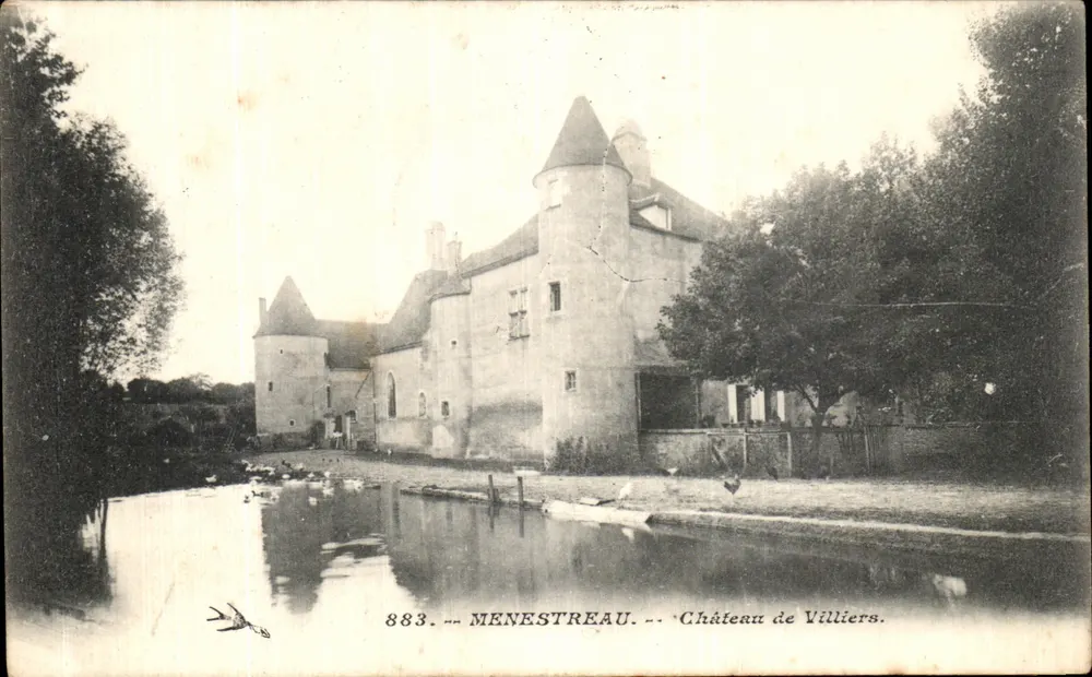 MENESTREAU — Castelo de Villiers — editor desconhecido, n° 883 - Frente