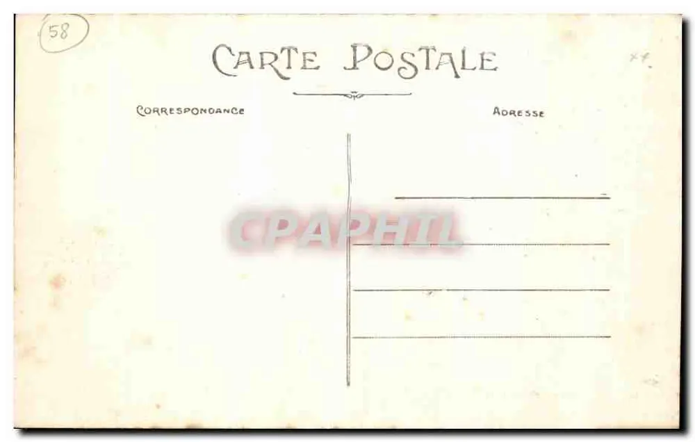 Châtillon-en-Bazois — O Castelo (Vista tirada da Estrada de Nevers) — Roube, Châtillon-Châtel - Verso