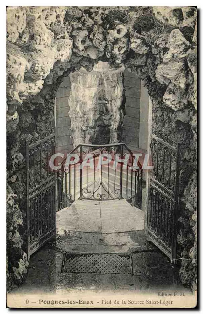 Pougues-les-Eaux — Pé da Fonte São Léger — Edição F. H. - Frente