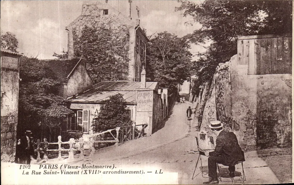 Paris (Vieux-Montmartre) — Rue Saint-Vincent (18. Arrondissement) — LL, n° 1202 - Vorderseite