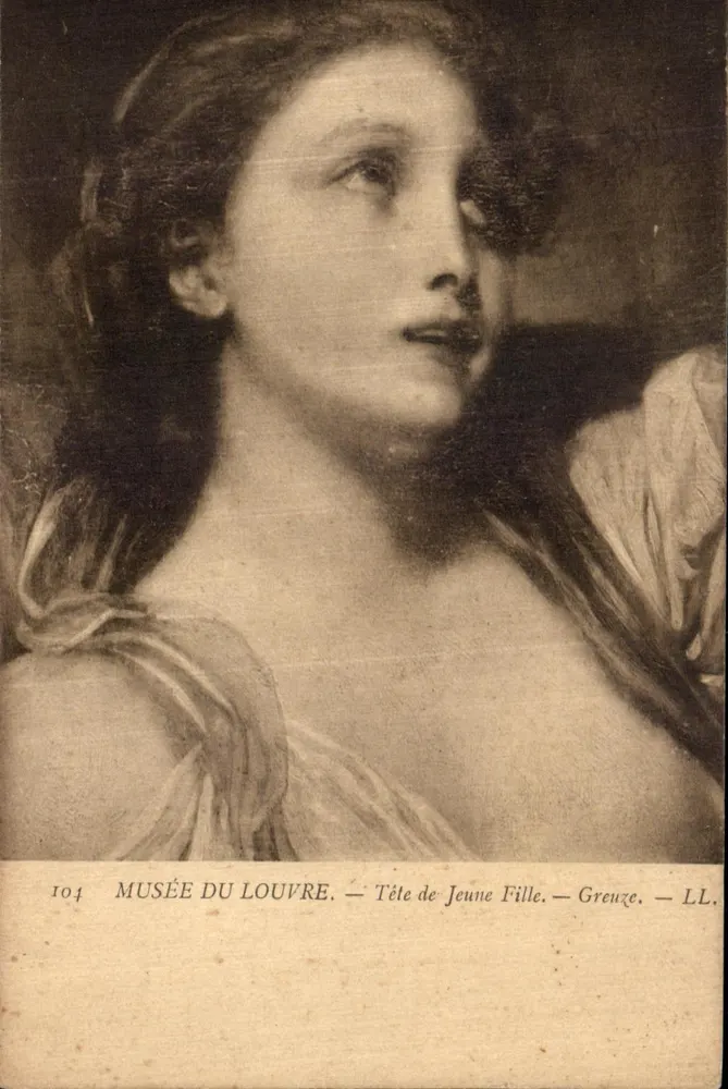 Musée du Louvre — Kopf einer jungen Frau — Grenze — LL. — n° 104 - Vorderseite