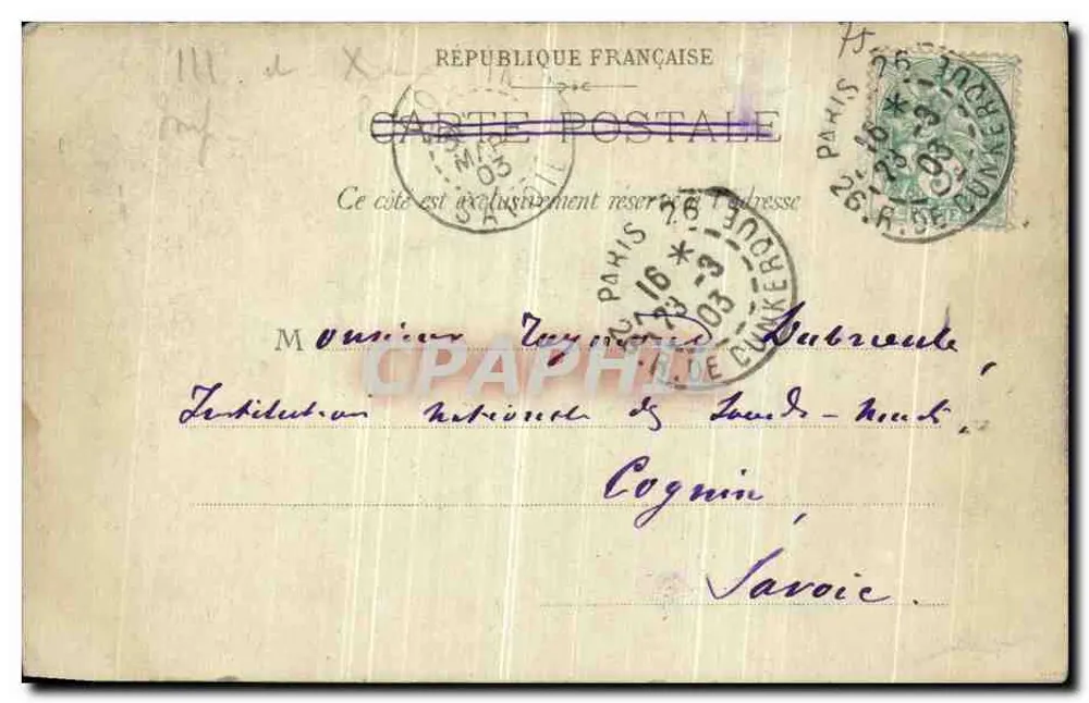Paris — Boulevard Saint-Martin e Saint-Denis — editor Paris, n°26 - Verso
