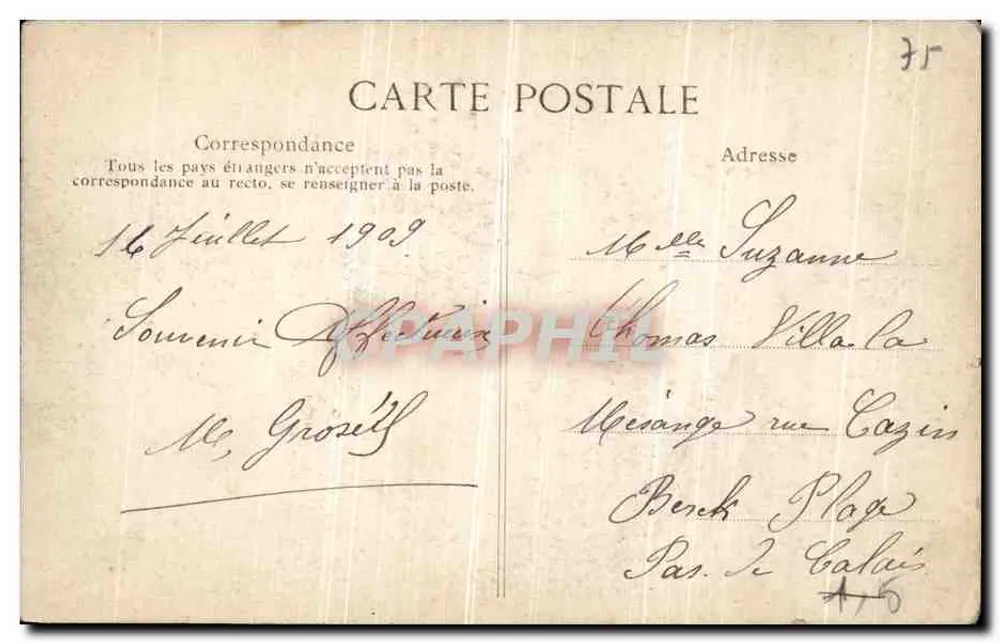 Paris — Rue Soufflot und der Panthéon — E.D. n°4055 - Rückseite