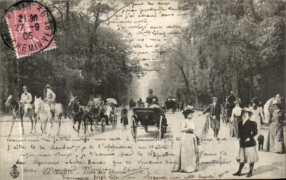 PARIS — Avenida dos Acácias — editor anônimo - Frente